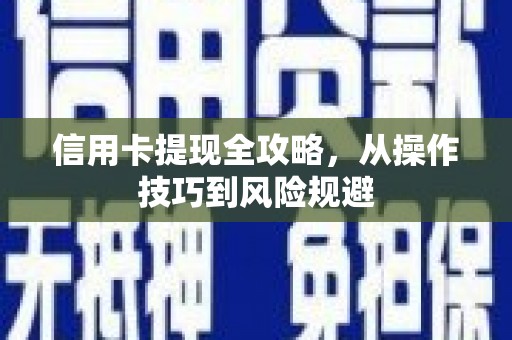 茂林信用卡提现全攻略，从操作技巧到风险规避