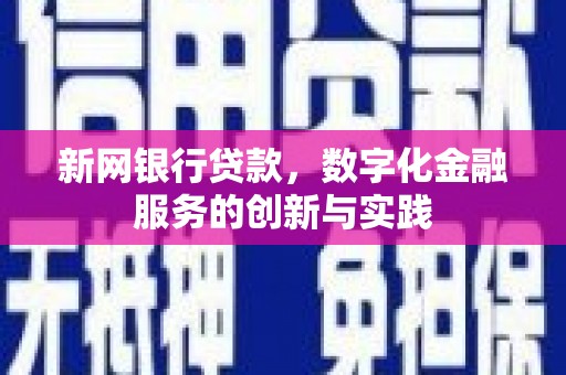 茂林新网银行贷款，数字化金融服务的创新与实践