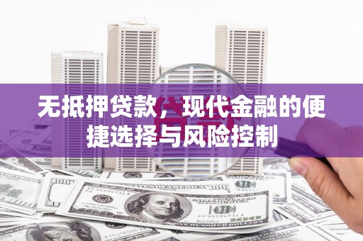 茂林无抵押贷款，现代金融的便捷选择与风险控制