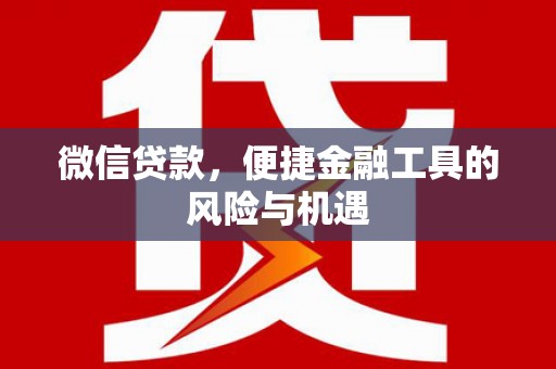 茂林微信贷款，便捷金融工具的风险与机遇