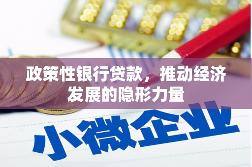 茂林政策性银行贷款，推动经济发展的隐形力量