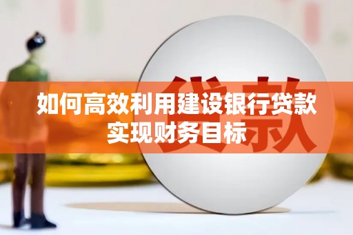 茂林如何高效利用建设银行贷款实现财务目标