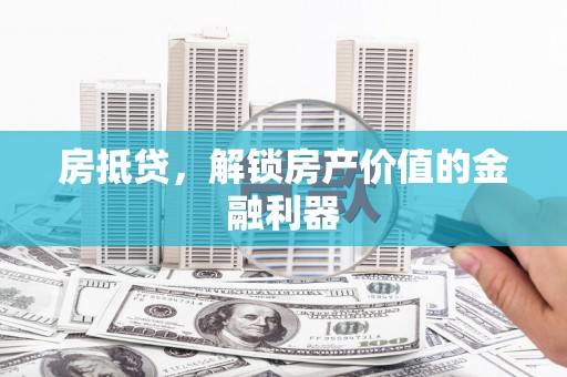 茂林房抵贷，解锁房产价值的金融利器