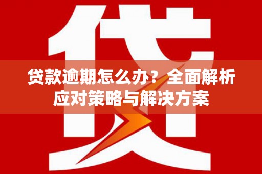 茂林贷款逾期怎么办？全面解析应对策略与解决方案