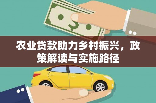 茂林农业贷款助力乡村振兴，政策解读与实施路径