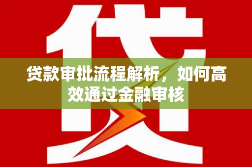 茂林贷款审批流程解析，如何高效通过金融审核