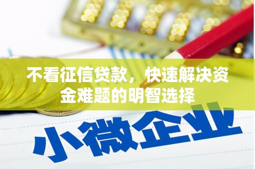茂林不看征信贷款，快速解决资金难题的明智选择
