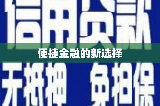 茂林便捷金融的新选择
