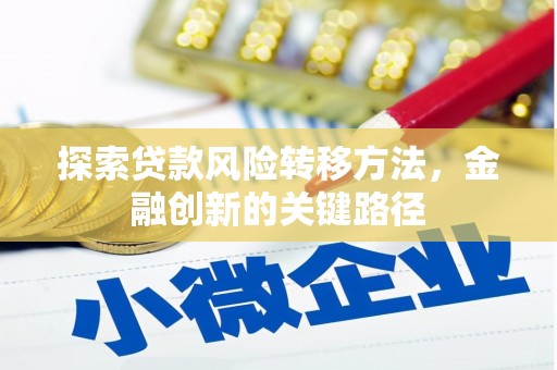 茂林探索贷款风险转移方法，金融创新的关键路径