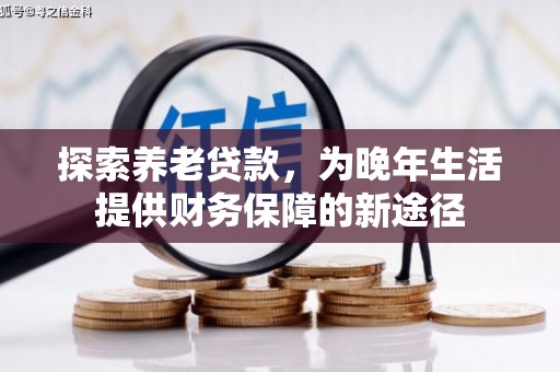 茂林探索养老贷款，为晚年生活提供财务保障的新途径