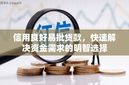 茂林信用良好易批贷款，快速解决资金需求的明智选择
