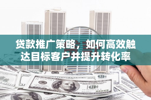 茂林贷款推广策略，如何高效触达目标客户并提升转化率