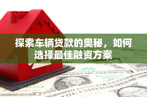 茂林探索车辆贷款的奥秘，如何选择最佳融资方案