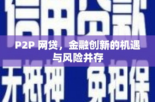 茂林P2P 网贷，金融创新的机遇与风险并存