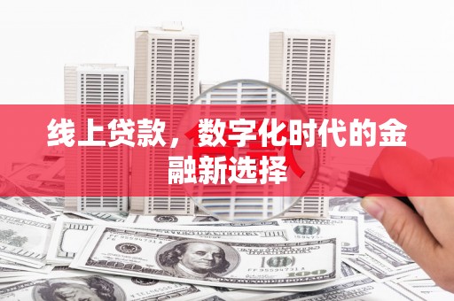 茂林线上贷款，数字化时代的金融新选择