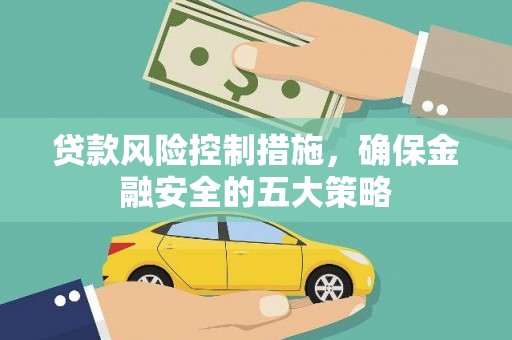 茂林贷款风险控制措施，确保金融安全的五大策略