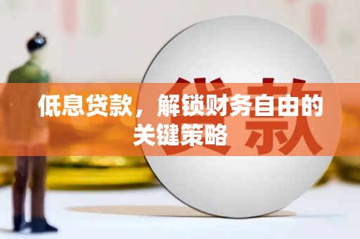茂林低息贷款，解锁财务自由的关键策略