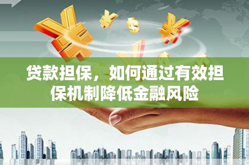 茂林贷款担保，如何通过有效担保机制降低金融风险