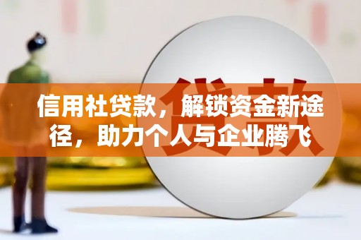 茂林信用社贷款，解锁资金新途径，助力个人与企业腾飞