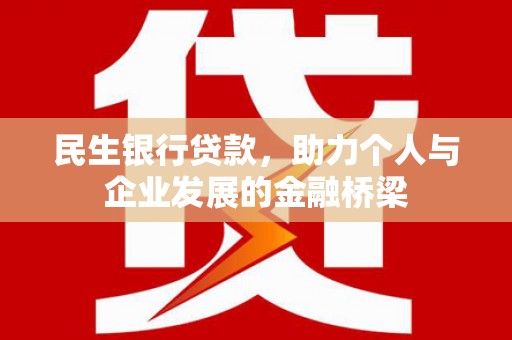 茂林民生银行贷款，助力个人与企业发展的金融桥梁
