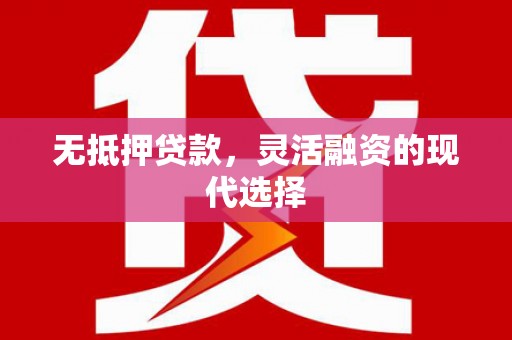 茂林无抵押贷款，灵活融资的现代选择