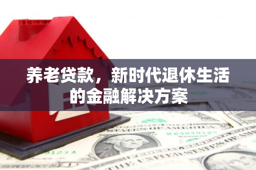 茂林养老贷款，新时代退休生活的金融解决方案