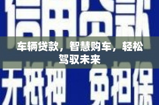 茂林车辆贷款，智慧购车，轻松驾驭未来