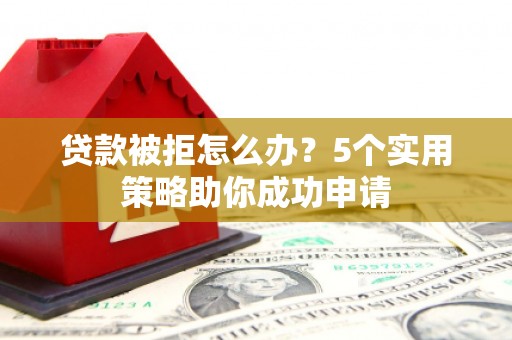 茂林贷款被拒怎么办？5个实用策略助你成功申请