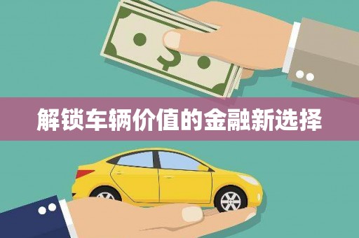 茂林解锁车辆价值的金融新选择