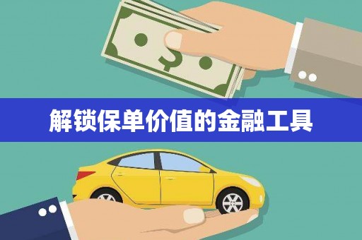 茂林解锁保单价值的金融工具