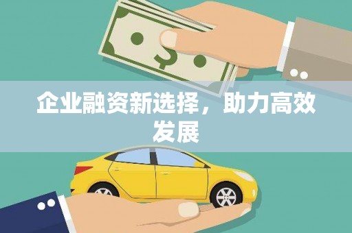 茂林企业融资新选择，助力高效发展