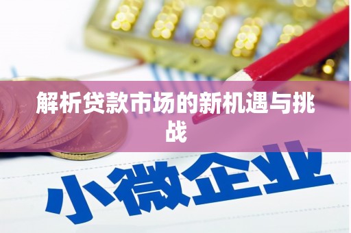 茂林解析贷款市场的新机遇与挑战